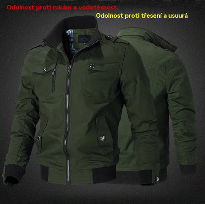 👍🔥 【M-5XL】 Nová pánská vojenská bunda, pevná, vysoce kvalitní, teplá