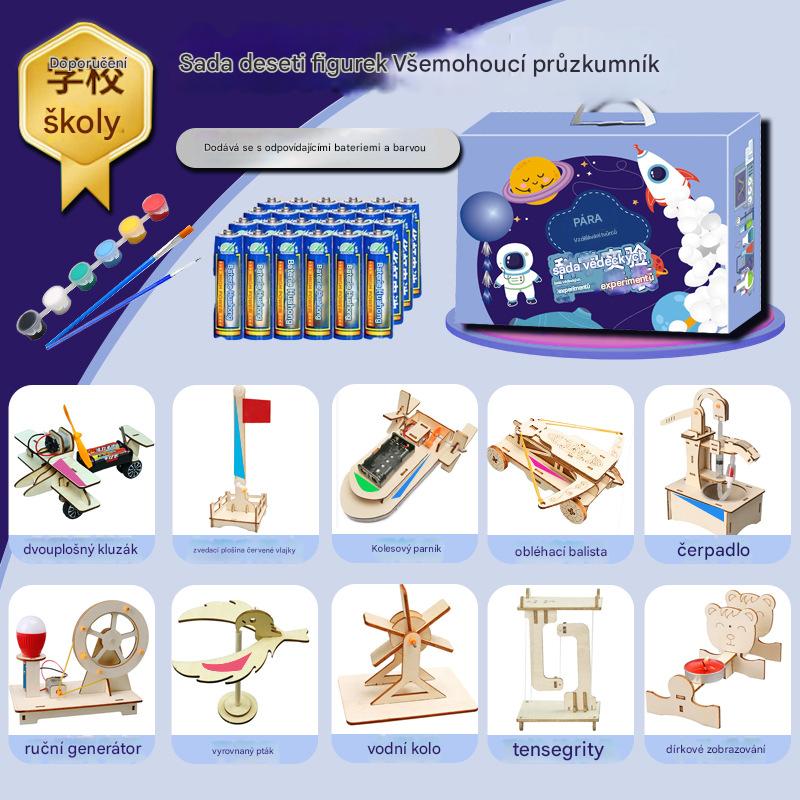 🧩 Kreativní technické hračky pro kutily – stavte a učte se s elektronickými součástkami, zábavné vzdělávání v oblasti STEM pro děti 🚀📦