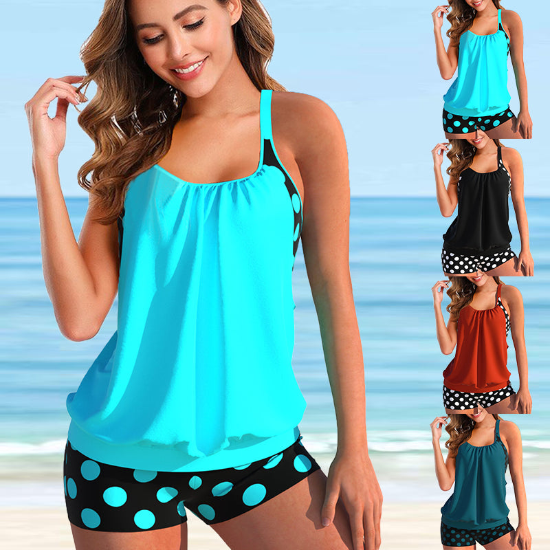 🩱【Oferta por tiempo limitado】【S-5XL】Bañador de dos piezas para mujer con tirantes, que puede modificar la figura