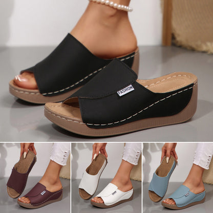 🔥👡【36-43】Sandalias modernas de mujer de cuero genuino con suela suave y gruesa 2026