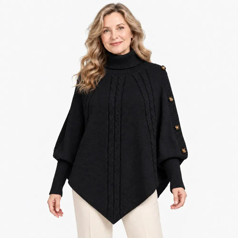 【S-3XL】¡Un éxito total para la temporada otoño-invierno! Esta cálida capa de punto permite disimular fácilmente las imperfecciones de la figura. ✨