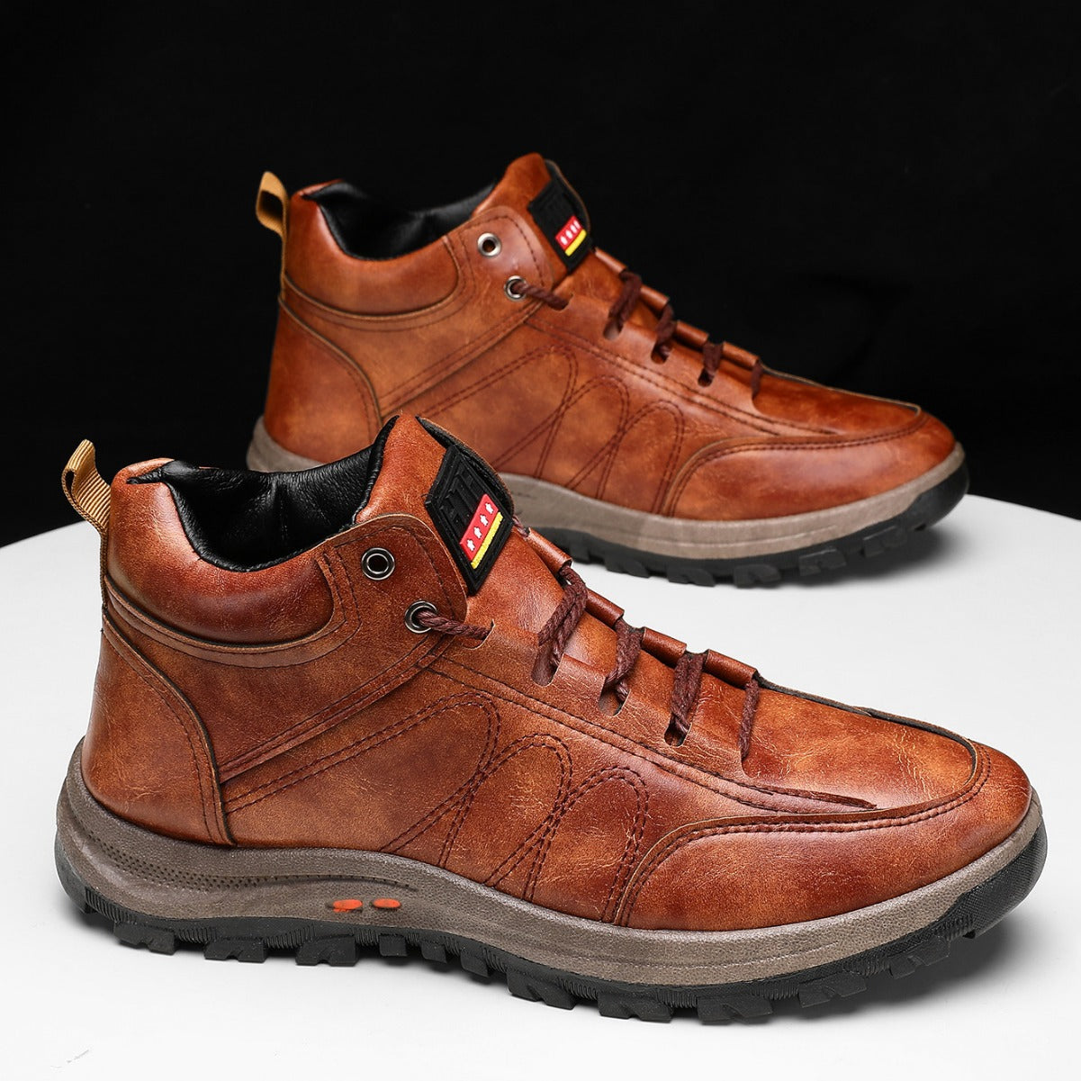 👟 Buty Trekkingowe Męskie Wysokie Topu - Modne, Duże Rozmiary, Sportowe Na Codzien - 4185505