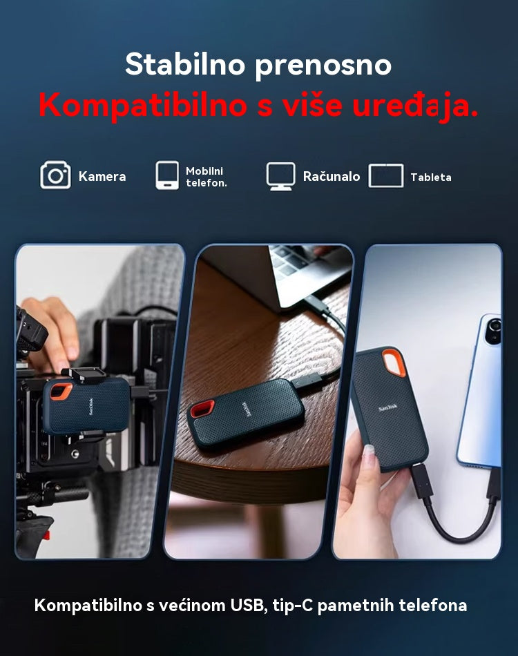 🔥 Zadnji dan s 50% popustom 🔥 【64 TB】 Brzi mobilni SSD disk s čvrstimom ploščom-4182533