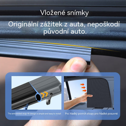 [Sada 4 kusů] Sluneční clona do auta s posuvnými lištami a funkcí tepelné izolace