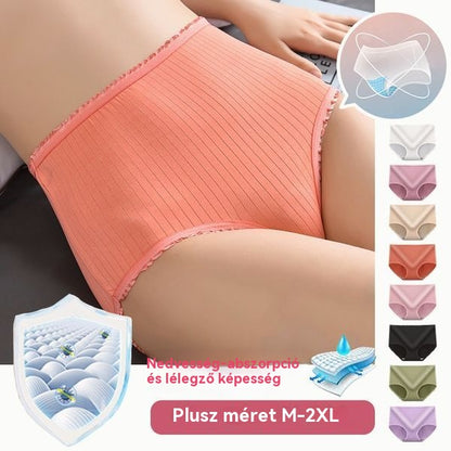 💖 (8 kusů) Poslední den s 50% slevou: Dámské kalhotky s vysokým pasem pro plnoštíhlé ženy