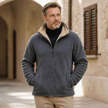 【M-6XL】imní bunda z polar fleecu pro větší velikosti, módní teplá bunda