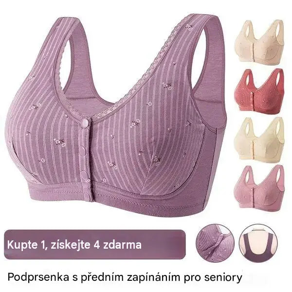 🔥【Koupit 1, získat 4 zdarma】tenké spodní prádlo, prodyšné, bez drátů, bez značek, plus size