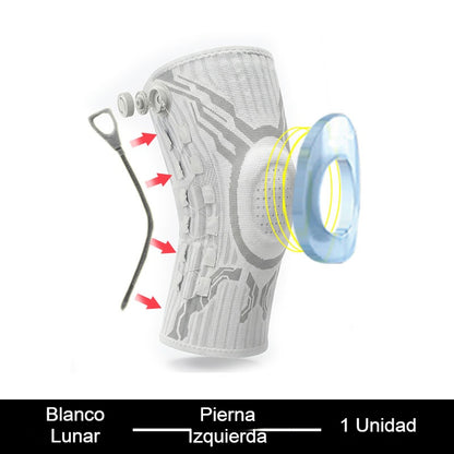 🦵🦵【S-2XL】 Rodillera de compresión deportiva con silicona y estabilizadores de muelle para absorción de impactos