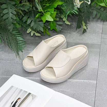 🔥【Tacón de 5,5 cm】Sandalias de cuña con suela blanda-Suaves, cómodos y no cansarán tus pies