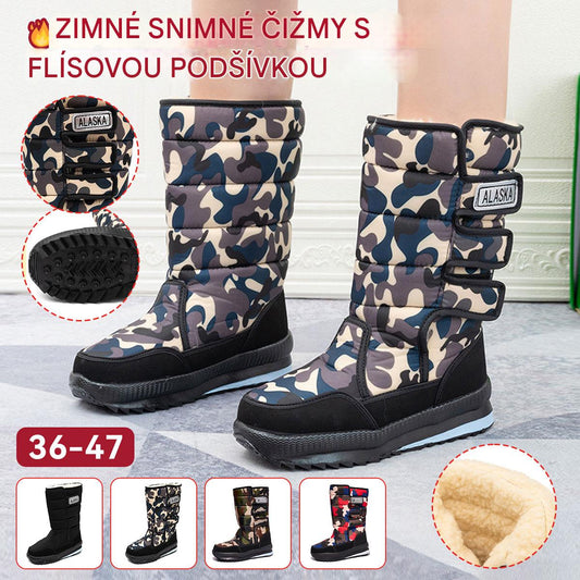 Promoción termina pronto ⏳⏳ — 【Tallas 36-47】Botas de invierno, adecuadas para clima cálido y frío, forro de algodón, botas altas de invierno unisex, adecuadas para actividades al aire libre, calzado de invierno
