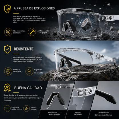 ☀️🕶️Gafas de seguridad fotocromáticas polarizadas UV400 – 🥇Gafas resistentes a los impactos para deportes al aire libre y trabajo✨