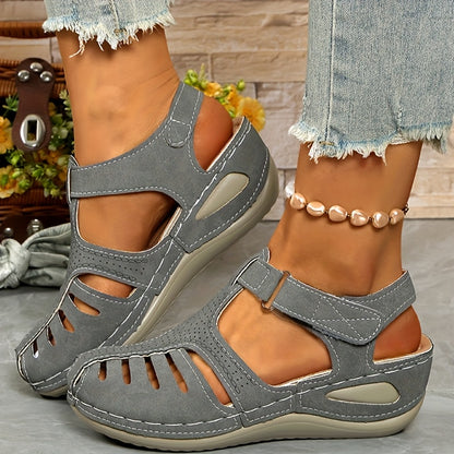 🔥【34-44】Dámské ležérní sandály na klínku, prodyšné a pohodlné