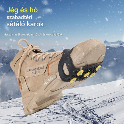 👴🚶🏔️❄️【50% kedvezmény】Láthatatlan ötfogú csúszásgátló hágóvas, kültéri hágóvas, alkalmas hóban túrázáshoz, hegymászáshoz, sziklamászáshoz és téli jégfelületekhez, idősek számára kötelező darab. - 4204038