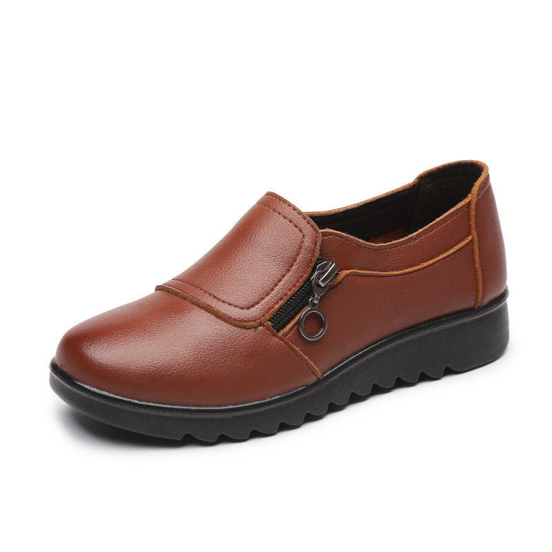 🔥👟【Tallas 35-41】Cómodos zapatos de mujer de piel auténtica, suela suave, antideslizante y resistente al desgaste, calidad garantizada.