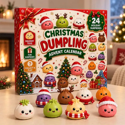 ❄️ 🥰 24 días de Squishy: juguete DIY de bollitos al vapor, bolsa sorpresa y regalo
