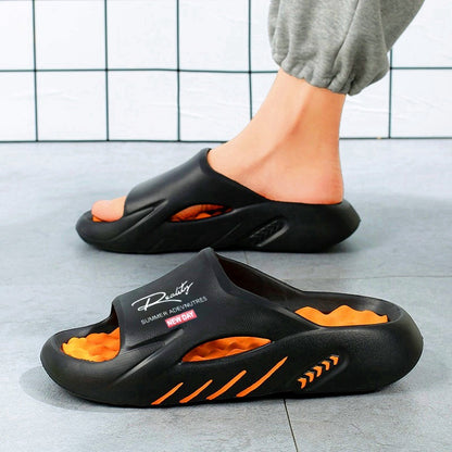 Μοντέρνα ανδρικά παντόφλες, στυλ streetwear, αντιολισθητικές και ανθεκτικές στη φθορά