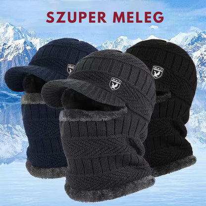 🔥 Egyrészes, vastag gyapjúsapka, szélálló, kültéri használatra-4164161