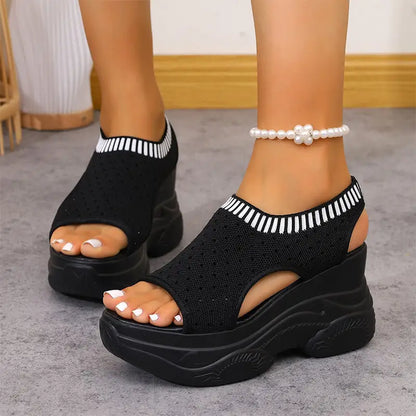 ✨【Novedades con un 50% de descuento por tiempo limitado】👟Sandalias deportivas supersuaves de suela gruesa: corrigen la postura, facilitan la marcha y protegen tus pies. ✅Pago contra entrega disponible