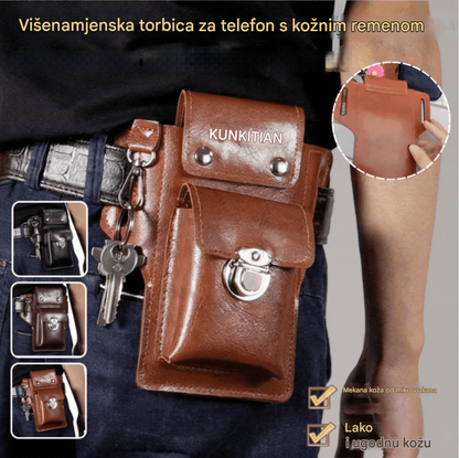 👜Kupi jedan, drugi dobivaš besplatno!  Kožna torba za muškarce višefunkcionalna - 4186489