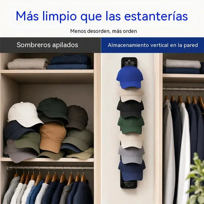【2 piezas】Organizador de sombreros que ahorra espacio