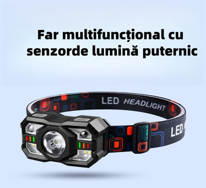 💡🌟Inteligentní indukční maják s dlouhou výdrží baterie Venkovní noční rybářské světlo namontované na hlavě