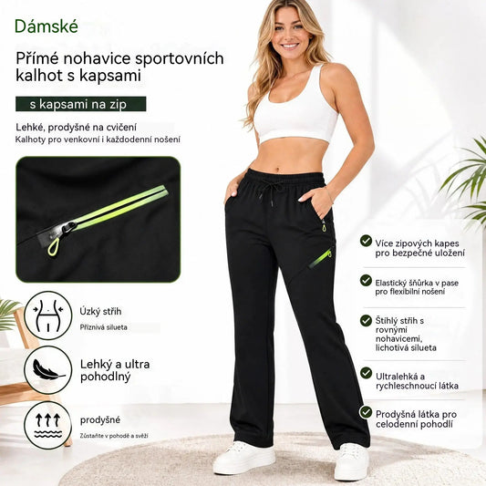 ⏳ Časově omezená nabídka 🔥 Dámské cargo kalhoty rovného střihu — Elastický pas; ideální do práce, na cesty i pro každodenní nošení 👖✨