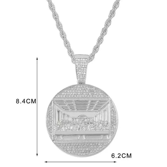 📢📢 ¡50% de descuento! ✨ Colgante de cadena cubana brillante | Eleva tu estilo al instante 💎