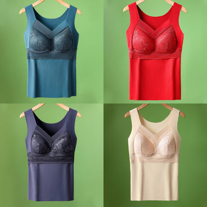 🔥【Set od 4 dijela】❤️2026 čipkasta topla majica s elegantnim leđima - 4204429