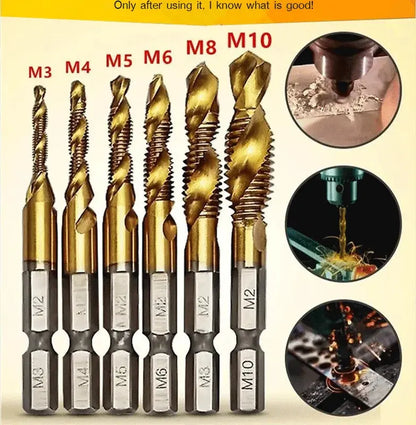 🔥【Compra 6 y obten 6 gratis（12 piezas）】🧰🔩 Juego de brocas multiusos-4330999