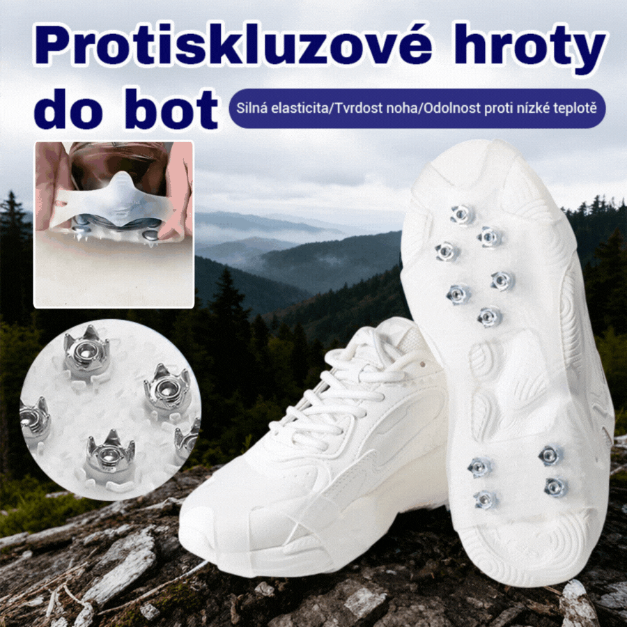 👴🚶🏔️Vásárolj 2-et, kapsz 2-et ingyen🔥Láthatatlan, 5 fogú, csúszásgátló hágóvas hüvelyek, átlátszó kültéri hágóvasak hóban túrázáshoz, hegymászáshoz, sziklamászáshoz, téli jégfelületre, nélkülözhetetlen idősek számára. - 4209550