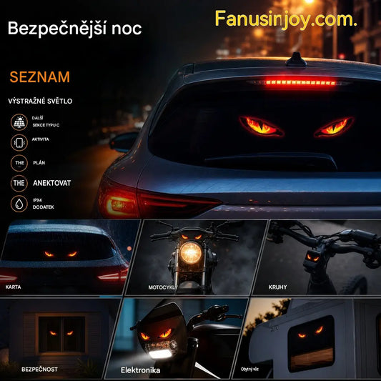 🚗👀 Solární LED výstražná světla do auta | Přitahují veškerou pozornost, zvyšují bezpečnost jízdy – bezdrátový design, automatická detekce, vysoká všestrannost ✨