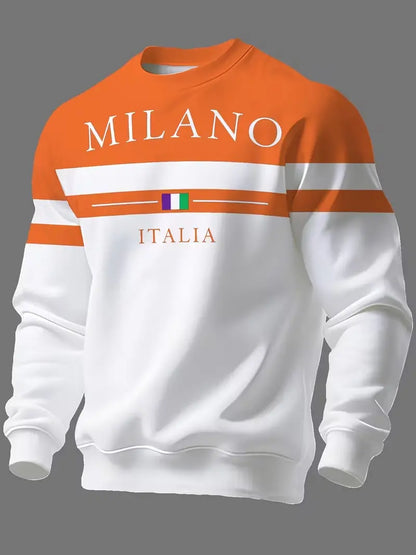 ✨🌟👕【S-6XL】Pánské mikiny s potiskem „Milano Italia“