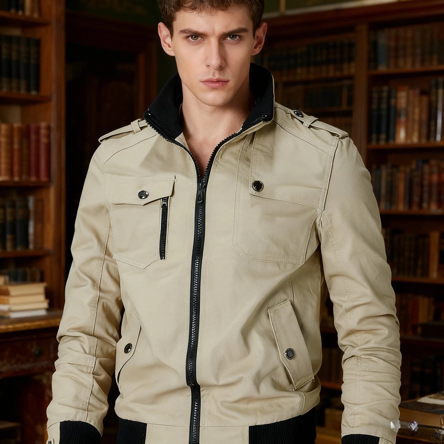 👍🔥 [M-5XL] Nova muška vojna jakna, teška, visokokvalitetna, topla-4171516