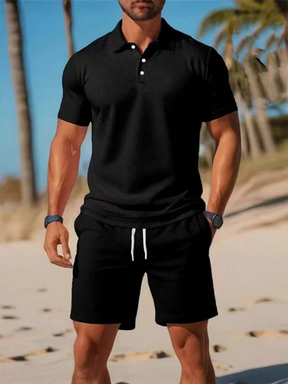 [Oferta por tiempo limitado]【S~3XL】Traje de pantalón corto de manga corta para hombre