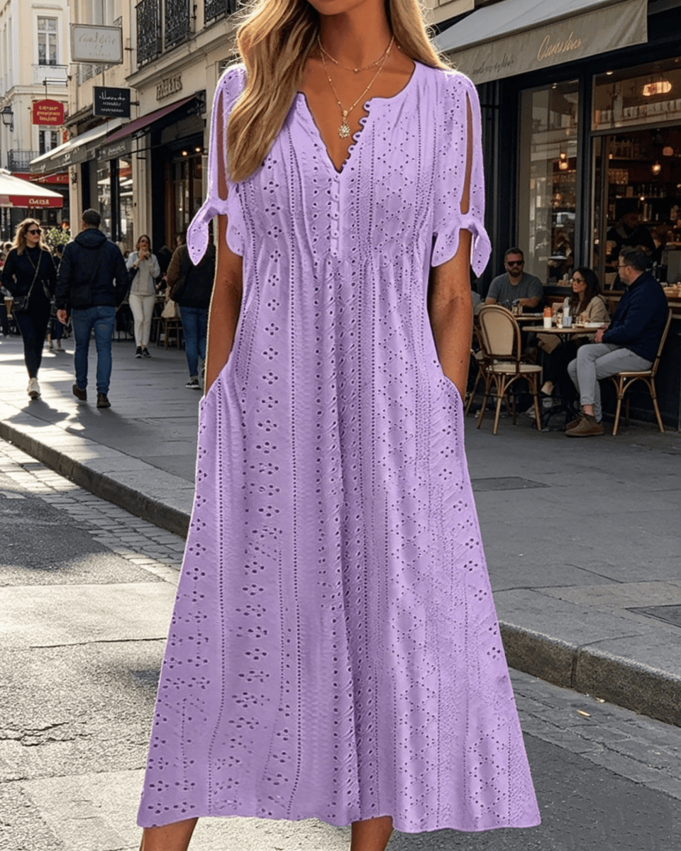 👗【S-5XL】Egyszerű, karcsúsított, légáteresztő ruha – sokoldalú és stílusos