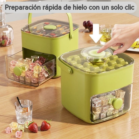 🔥🧊 Bandeja para cubitos de hielo 2026 con tapa: hacer hielo es fácil.
