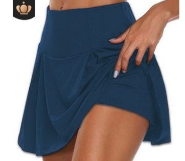 🎾【S-5XL】Dámské dvoudílné sportovní falešné fitness šaty