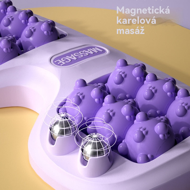 🔥Nový produkt💜Přenosný masážní přístroj na nohy s dvojitým válečkem💜-4133237