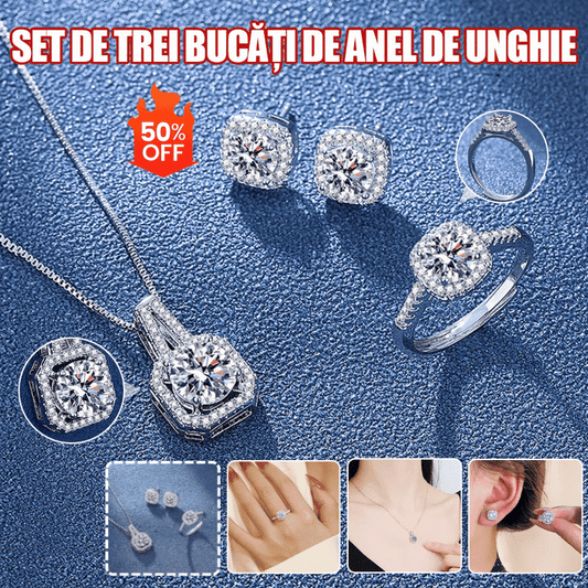 ✨(Collar+Aretes+Anillo)🔥Conjunto de joyería