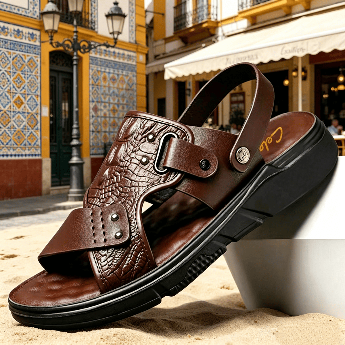 【Oferta especial por tiempo limitado】2026 Sandalias y zapatillas de hombre antideslizantes y antiolores de suela blanda para playa de verano.