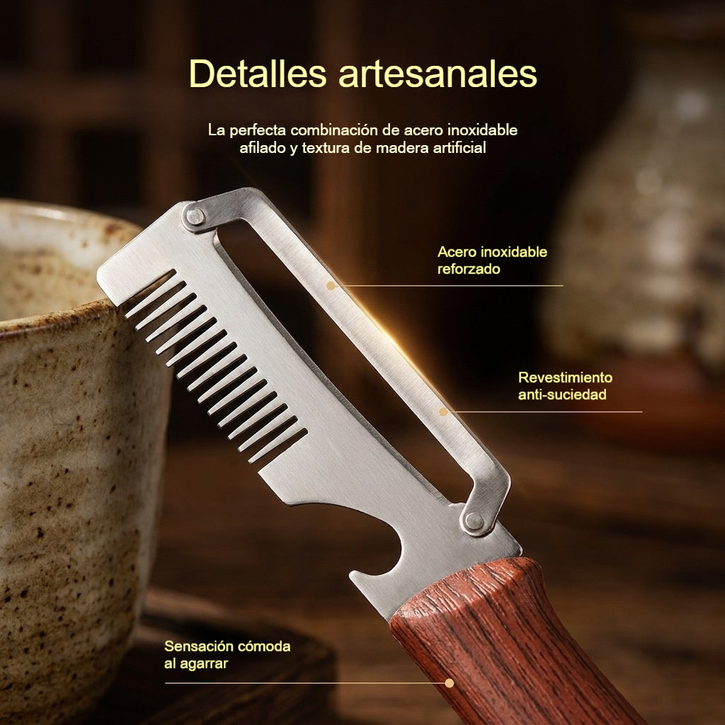 ✅Compra 1, llévate 1 gratis (2 artículos) 🧅🔪 Pelador de cocina multifuncional 3 en 1: ¡Pela, corta y abre botellas! 🔥-4285131