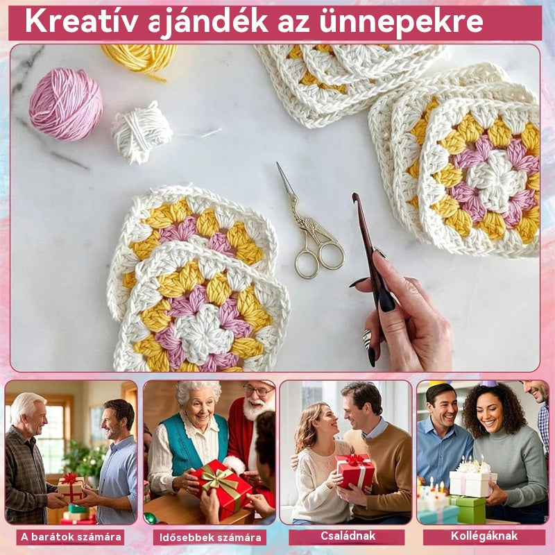 🔥🧩🧷 【50 egyedi minta】Horgoló mintakártya készlet - 4209458