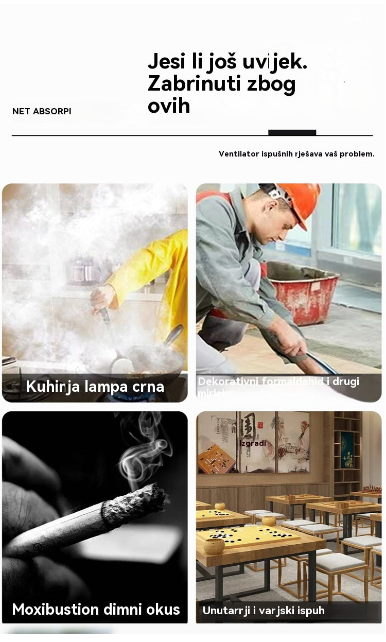 【Plaćanje pouzećem】  Snažan cilindrični ispušni ventilator, ⚡Smanjenje buke basa, ⚡Visoka kvaliteta, ⚡Ušteda energije - 4224135