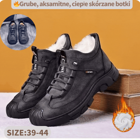 🔥【39-44】2025 nowe męskie ocieplane buty z grubego aksamitu
