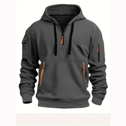 👕[Vremenski ograničena ponuda 47% popusta] Novo za jesen/zimu [S-5XL] Muška majica/kapuljača s patentnim zatvaračem i više džepova - Besplatna dostava
