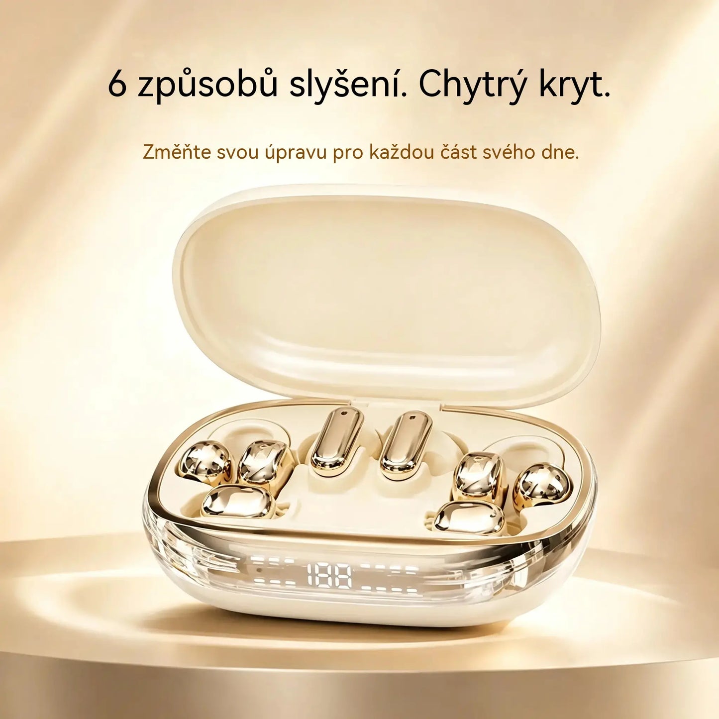 Bezdrátová sluchátka GT699S 6 v 1 s různými styly a nouzovým pouzdrem ✨
