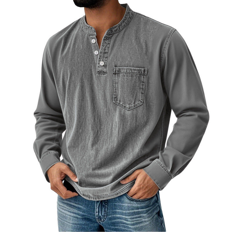 👔 【S–5XL】Pánské ležérní a módní tričko na jaro a podzim