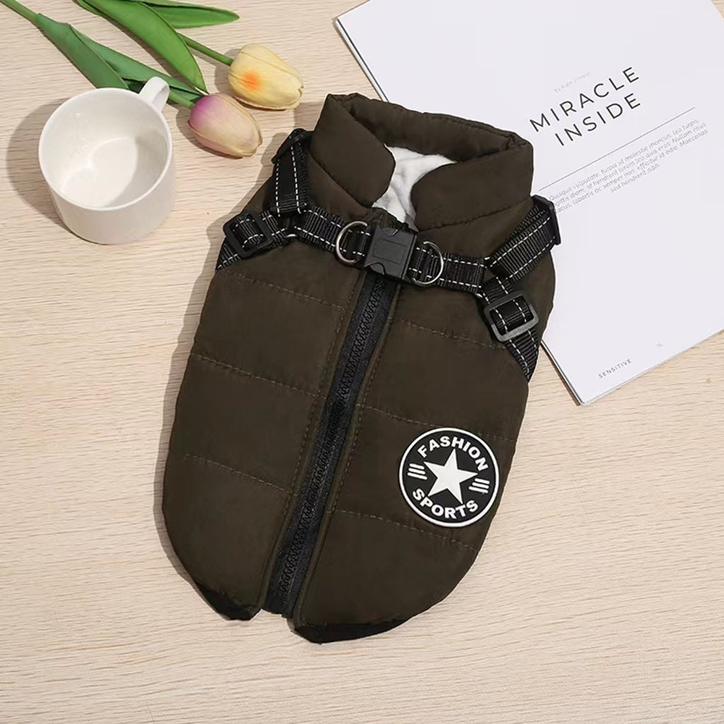 🔥🔥【S-5XL】Nové podzimní a zimní teplé oblečení pro psy ze silnější bavlny