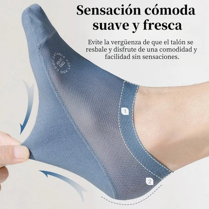 🧦【6 pares 27 euros】Calcetines invisibles transpirables de malla fina antideslizantes universales de 6 piezas