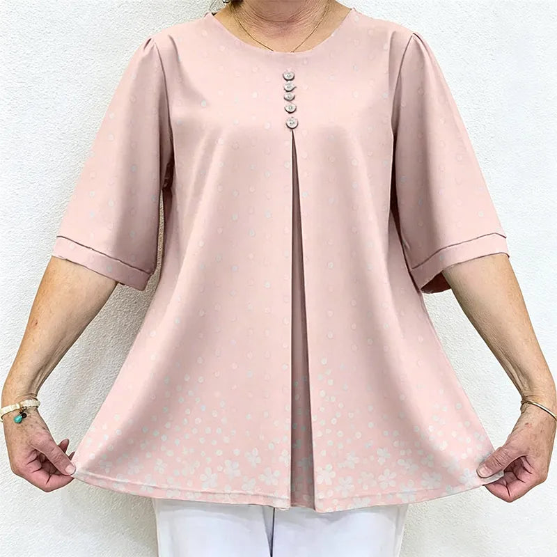 👚【50% OFF】Tricou lejer din bumbac imprimat pentru vară